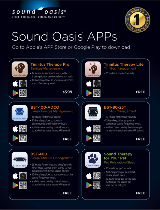 Sound Oasis Tinnitus Therapy System