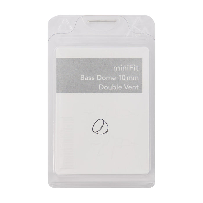 miniFit Bass Dome 10mm Double Vent for Bernafon, Sonic and Phillips RITE Hearing Aids 