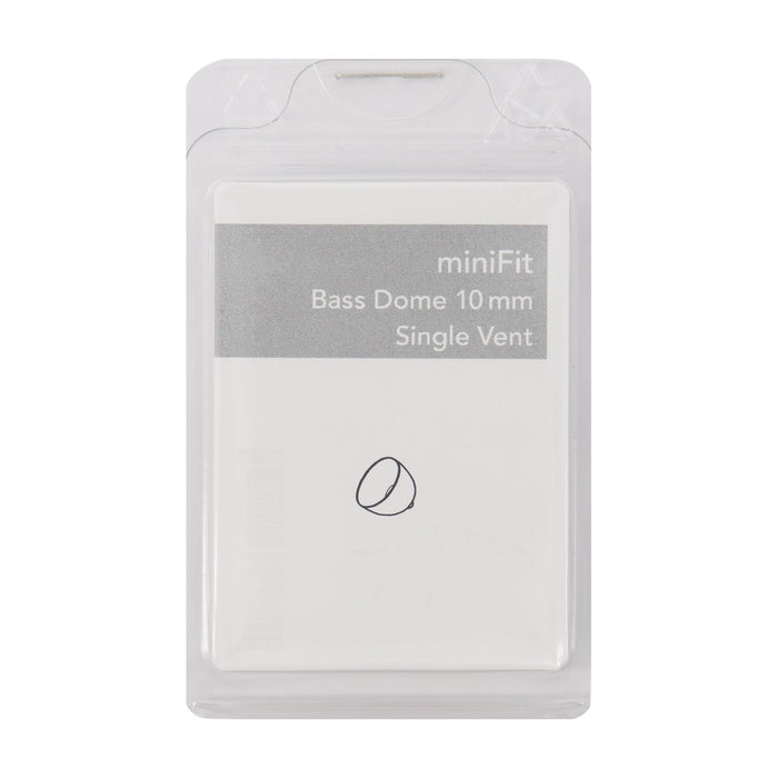 miniFit Bass Dome 10mm Single Vent for Bernafon, Sonic and Phillips RITE Hearing Aids 
