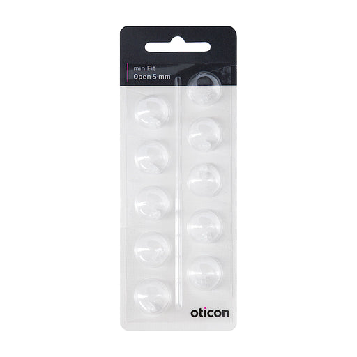 Oticon miniFit Open 5mm Dome Piece in new 2020 Packaging 