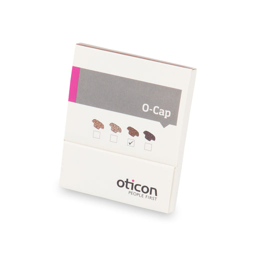 Oticon O Cap Mic Covers in Medium Brown colour to be used with Oticon ITE and ITC hearing instruments