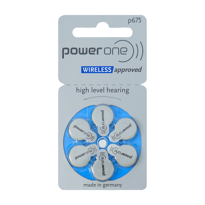 Power One p675 Wireless Approved Hearing Aid Battery